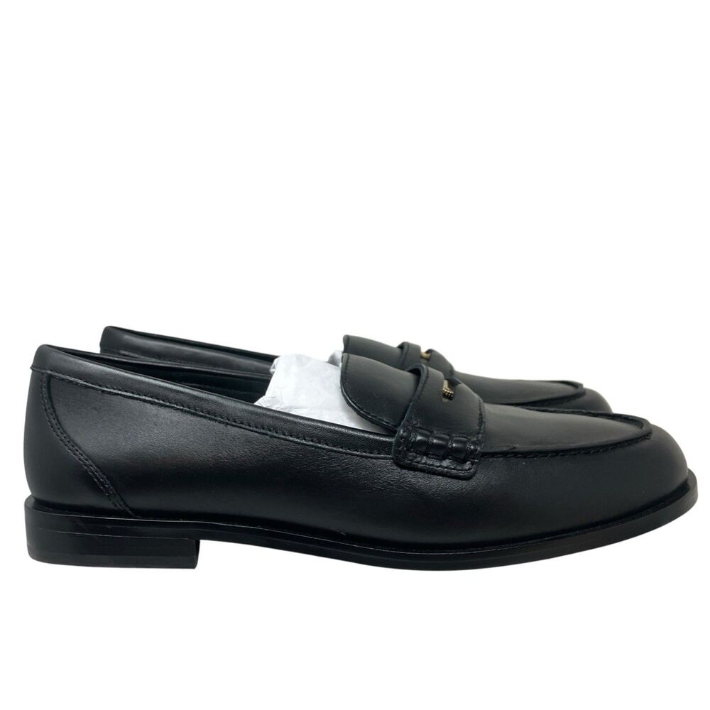 Madewell Grayson Leather Penny Loafer Womens 10 Black Business Preppy NX647 - Picture 4 of 13